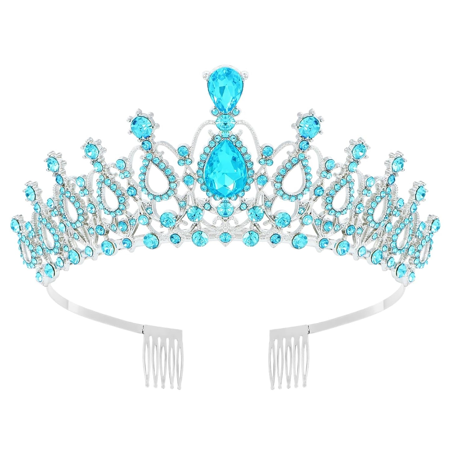 Tiara Crown for Women, Headband Hair Accessories for Birthday Wedding Party Costume Pink