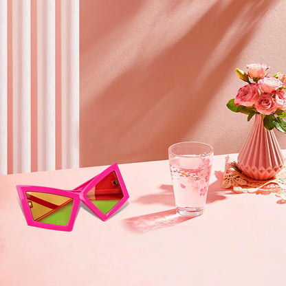 Funny Oversized Party Glasses Sunglasses Max Width 5.9", Hilarious Costume Accessories for Birthdays, Dance Parties
