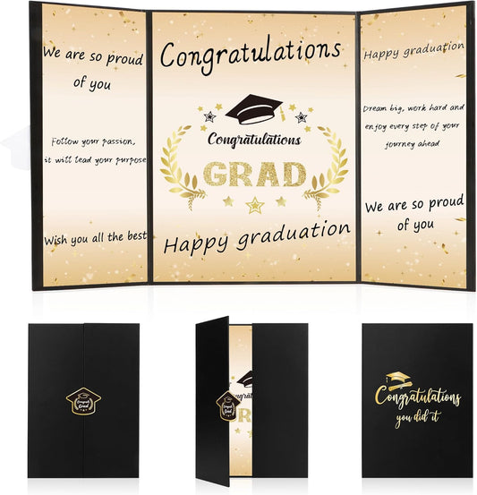Graduation Guest Book Party Decorations-Blue Gold Graduation Guest Book Alternative Graduation Signature Congrats for 2026 College High School Graduation Party Decorations Unique Graduation Gifts