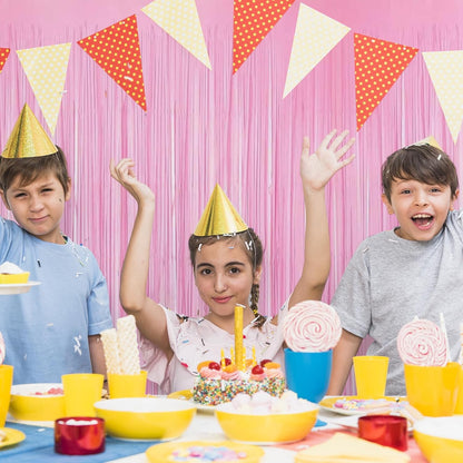 10 Pack Silver Backdrop Curtain 3.2ft x 8.2ft Metallic Tinsel Foil Fringe Curtains Photo Booth Background for Birthday Party Decoration Baby Shower Engagement Wedding Christmas Decoration (Silver)