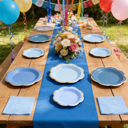 Sage Green Plates and Napkins Party Supplies for 20 Guests,Green Scalloped Paper Plates with Gold Rim, Elegant Disposable Tableware Set for Birthday,Baby Shower, Wedding, Bridal & Tea Party,60 PCS
