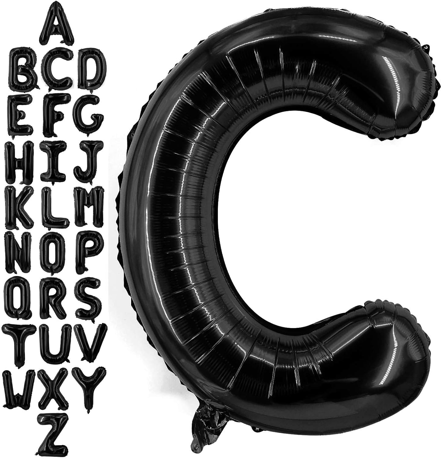 40 Inch Black Letter A Balloons, DIY Phrase Foil Alphabet Letter A Balloons DIY Word A Banner for Birthday Anniversary Celebration Graduation Party Supplies Decoration