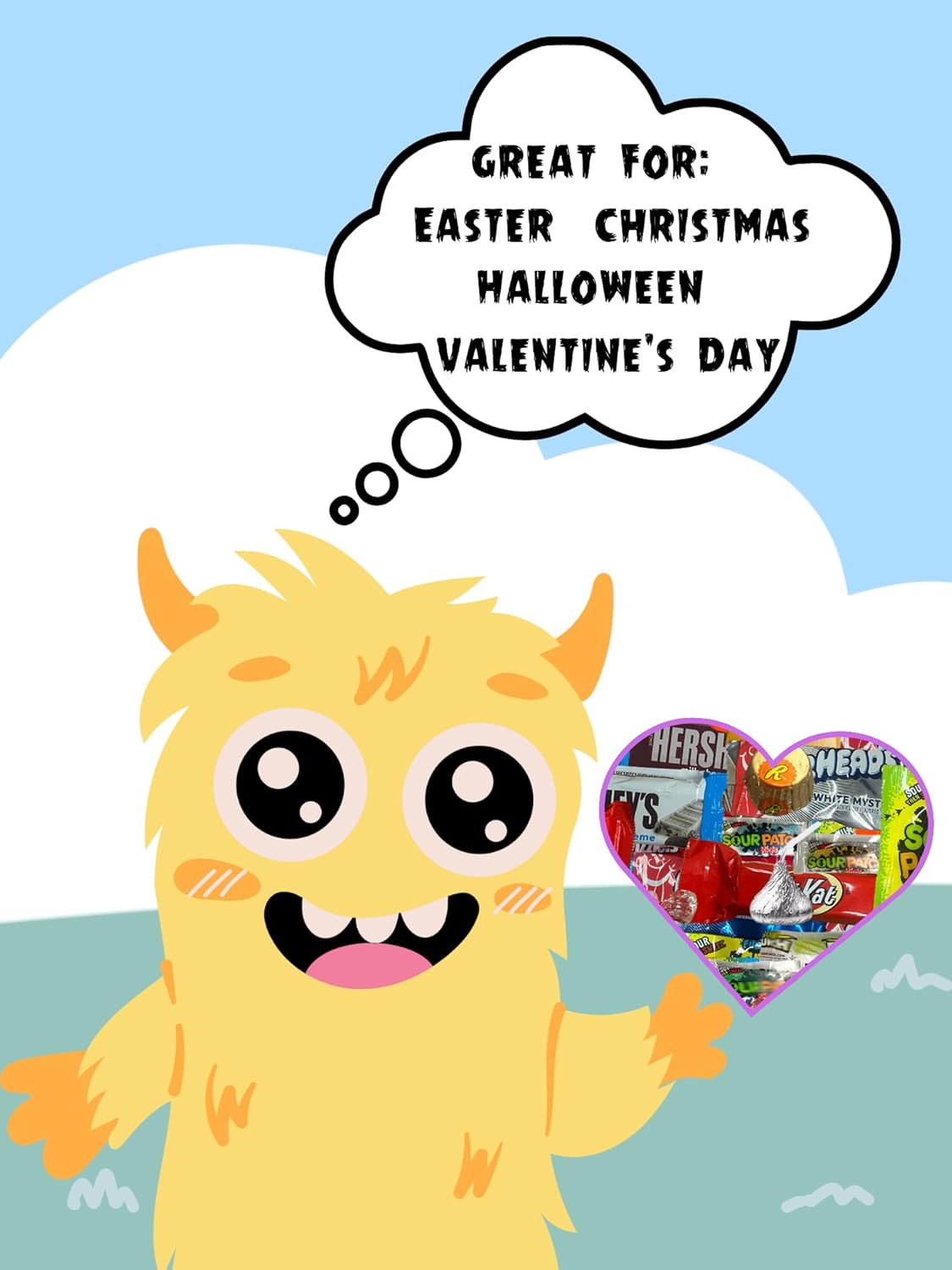 Chocolate and Candy Party Favor Mix - 2 lb Pinata Stuffers Bulk - Goodie Bag Stuffers for Kids Party Favors - Chocolate Candy Variety Pack Bulk - Individually Wrapped Candies - Father's Day - Cold Pack Included