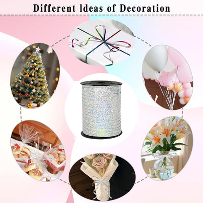 500 Yard Premium Gold Curling Ribbon,Curling Ribbon for Gift Wrapping, Balloon String,for Gift Wrapping ，Party Decoration Crafting,for Florist Flower﻿