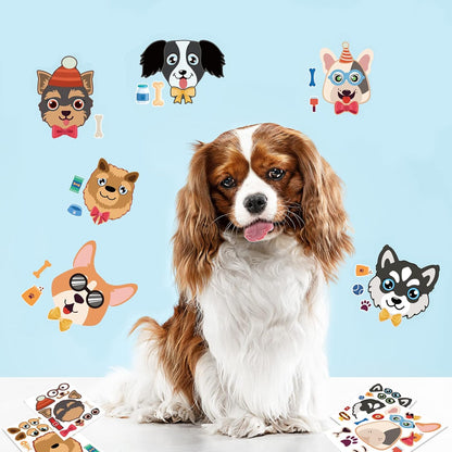 24 Sheets Cupcake Make a Face Sticker Sheets for Kids Todders Activities, Make Your Own Stickers for Kids Birthday Party Favor Supplies Craft