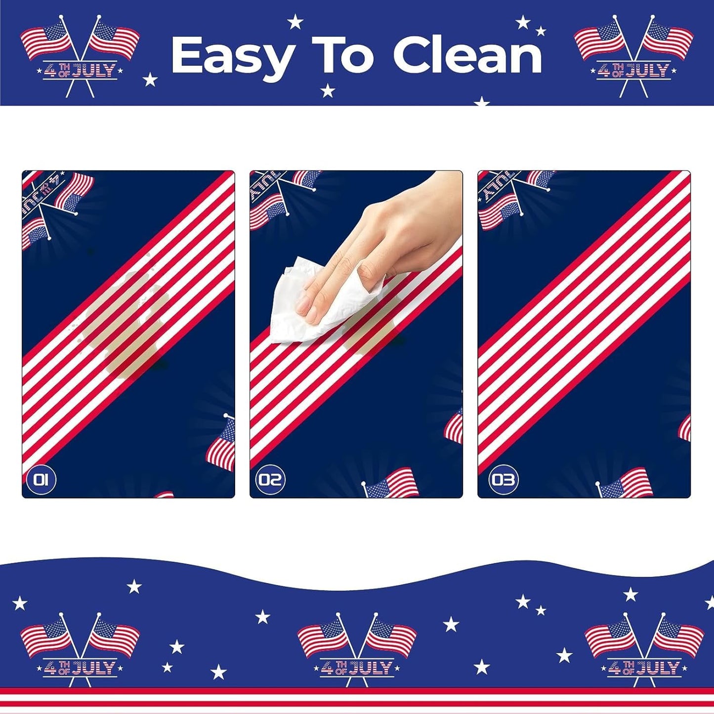 Childom 1 Pack Fourth of July Coloring Tablecloth for Kids,4th of July Crafts for Kids 30"x72" Giant Coloring Poster Table Cloth,Large Paper Poster Crafts Party Activities,4th of July Paper Tablecloth