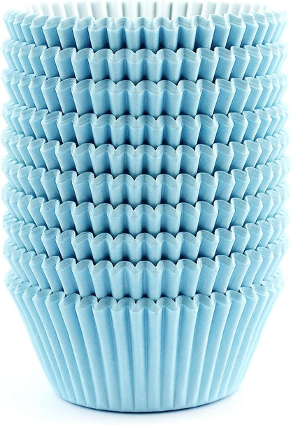 Standard Size Baking Cups Food-Grade Greaseproof Paper Cupcake Liners 200 Pcs (Natural)