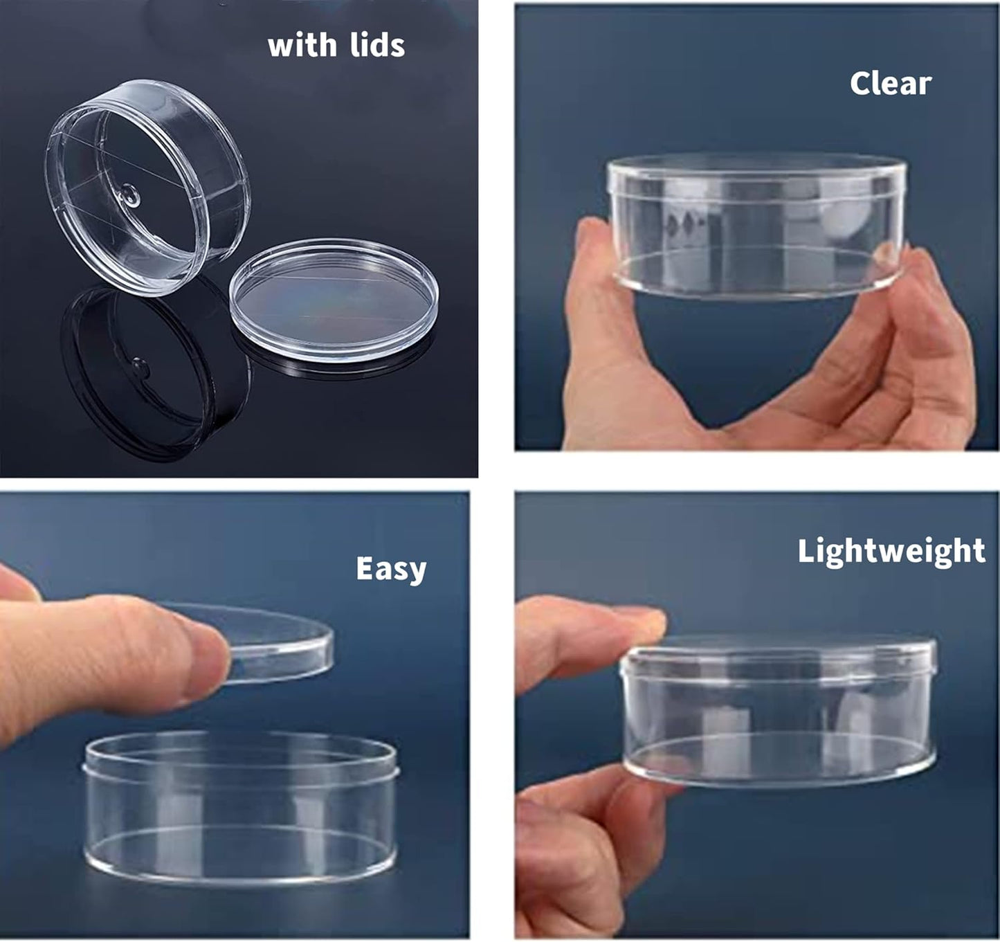 KissYou Acrylic Box Clear Boxes with Lid 12 Packs Small Candy Box Display Square Cube Wedding Graduation Party Decorations Jewlry Gift Box