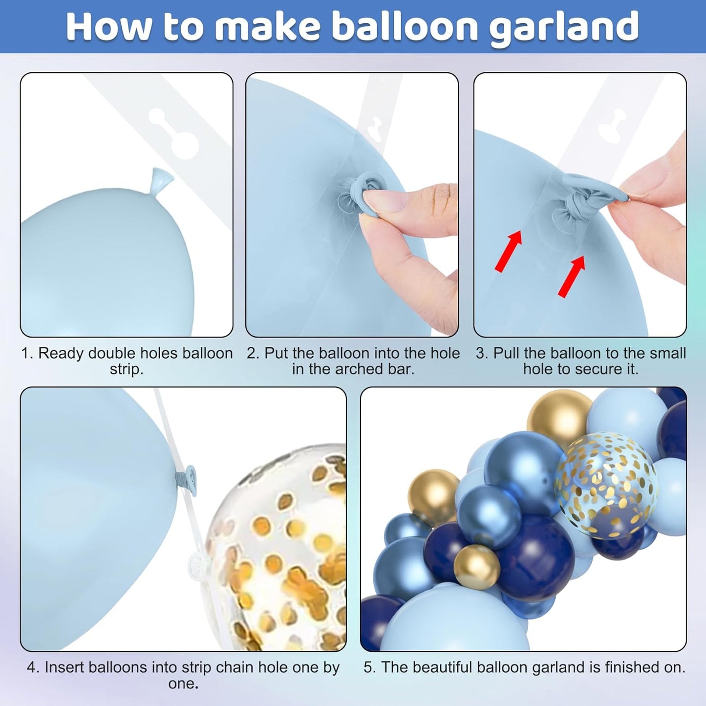 Amandir 153pcs Pink Purple Balloon Garland Arch Kit, Different Sizes 18 12 10 5 inch Pink Purple Red Latex Metallic Confetti Purple Balloons for Girl Women Birthday Bridal Baby Shower Party Decoration