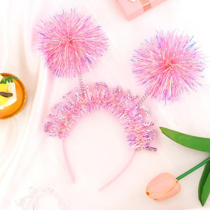 CAVETEE Happy Birthday Crown and Tiara for Women & Girls Party Decorations Gifts