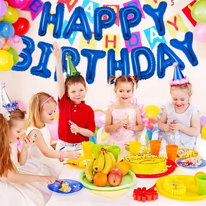 PIGETALE Happy Birthday Banner, 16 Inch Mylar Foil Letters Sign Bunting Happy Birthday Balloon Letters Balloons Reusable Ecofriendly Material for Girls Boys Kids Women Men (Hot Pink)