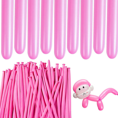 260 Balloons Clear, Thickening Long Balloons for Tying Arch, Twisting Latex Animals Magic Modeling Skinny Birthday Balloon for Kid‘s Party Wedding Decoartion Supply 100pcs