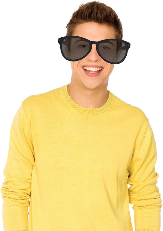 Beistle Black Jumbo Glasses – 2 Pack, Oversized Plastic Costume Eyeglasses, Large Novelty Eyewear for Spirit Wear, Theme Parties, Stage Costumes, Photo Booth Props, Theatrical Events & Display Use