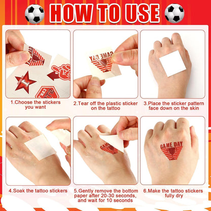 JUNEBRUSHS 4th of July Temporary Tattoos, 180 Pcs Patriotic Stars Tattoos Red White and Blue Party Decorations USA Independence Day Supply 12 Styles Safety Face Make up for Fourth of July Memorial Day
