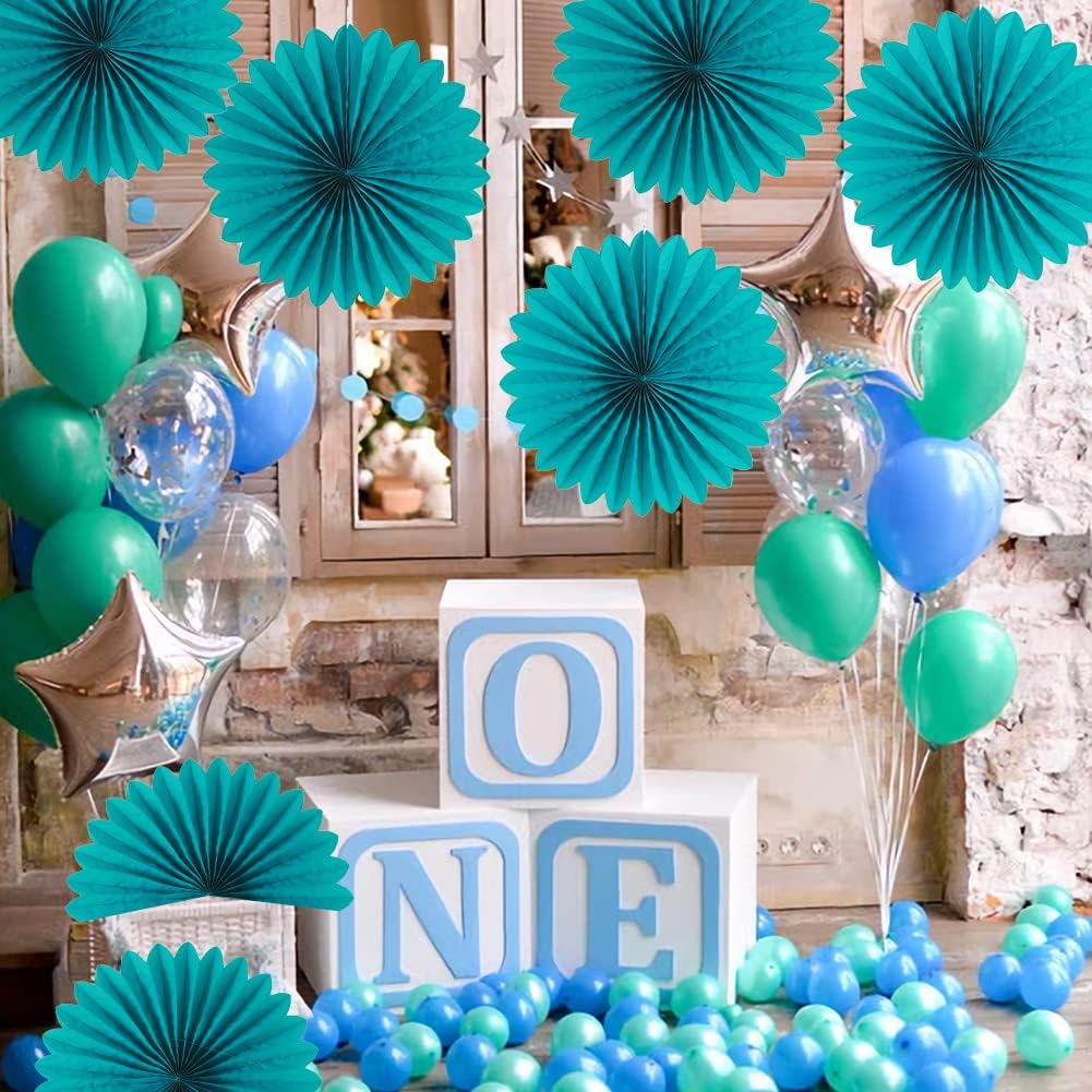 Easy Joy Paper Leaves Decorations for Wall Paper Fans Classroom Decoration Leaves Backdrop Decor Wall Decor,Set of 9