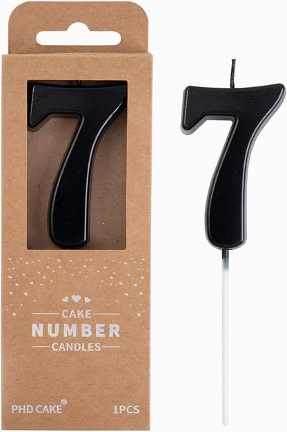 PHD CAKE 2.76 Inch Modern Gold 2 Number Birthday Candles, Gold Number Candles, Cake Number Candles, Party Celebration