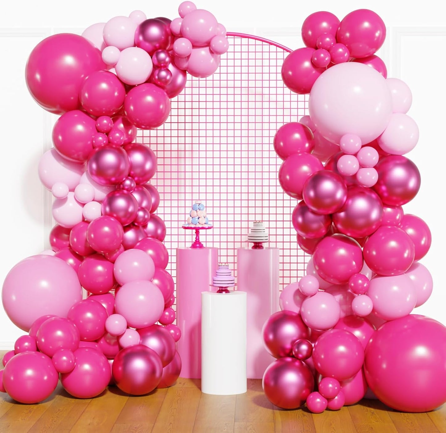 Navy Blue Gold Balloons Garland Kit, 120 pcs Navy and Gold Confetti White Balloons Arch for Graduation Birthday Party Baby Shower DIY Decoration
