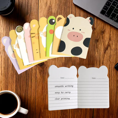 30 Packs Mini Animal Notebooks, Cute notebooks for kids Bulk Cartoon Frog Puppy Pig Chick Cow Notepad Themed Party Favors for School Christmas Supplies