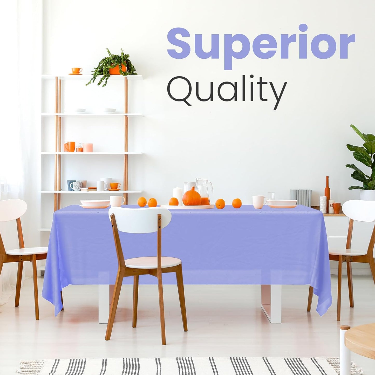 14 Pack Black 54 x 108 in. Rectangle Disposable Plastic Tablecloths - Smooth Decorative Covers for Parties, Weddings