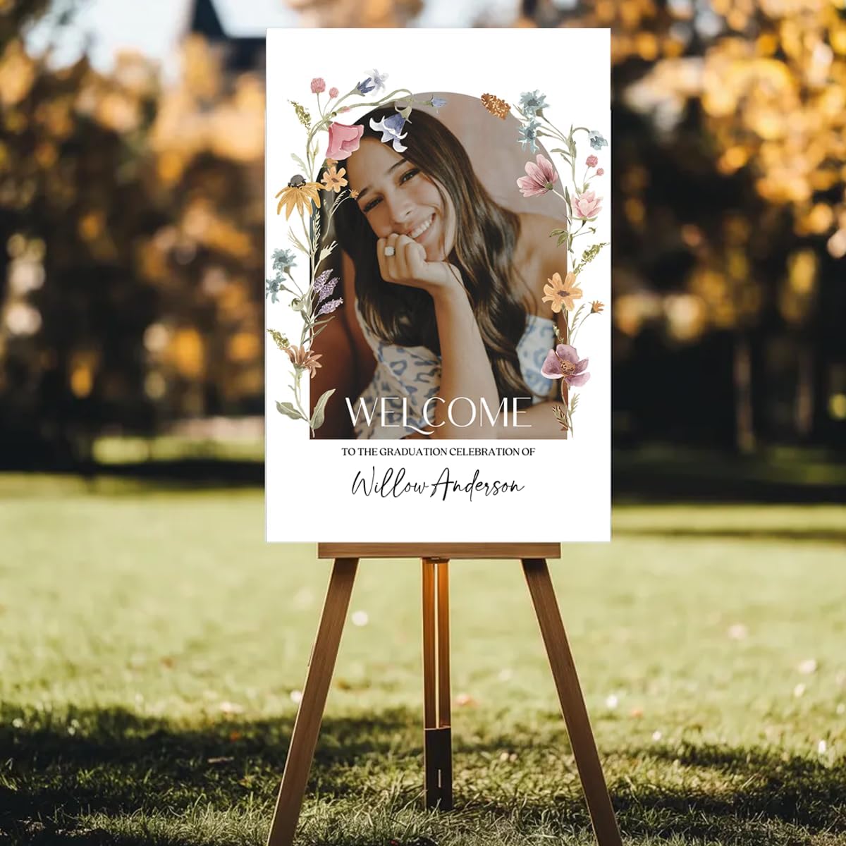 Graduation Party Welcome Sign, Photo Graduation Poster, Graduation Decorations, Grad Party Sign, Grad Welcome Sign, Graduation gift for best friend, Graduation gift for daughter, sister, brother - 1