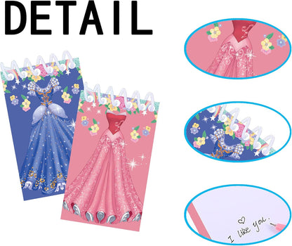 Princess party favors |12 invisible ink pen and 12 mini Notepads| Princess party Goodie Bag Stuffers, Classroom Prizes, party supplies