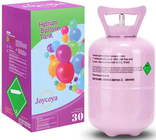 Helium Tank for Balloons at Home 7L Tank Up to 30 Latex Balloons and Ribbons Included 1-Tank