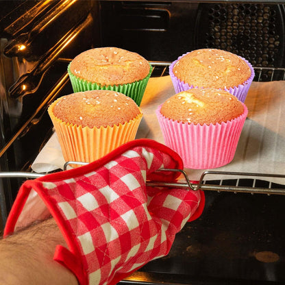 Gifbera Bright Rainbow Standard Cupcake Liners Solid Colorful Paper Baking Cups 400-Count