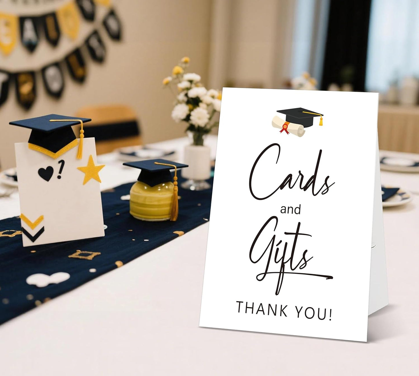 Graduation Tabletop Sign, Guestbook Sign, Include One 8×11 Signs with Holder, Graduation Party Signs for Class of 2026, High School College Grad Decoration - QF02