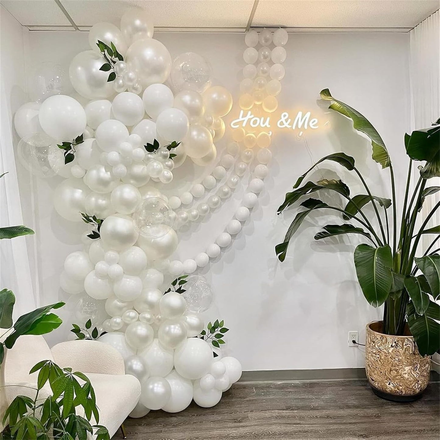Gold Quick Link Balloons, 60PCS Linking for Balloon Wall Arch Chains, 6inch Linkable for Wedding Birthday Baby Shower Engagement Graduation Party Decorations