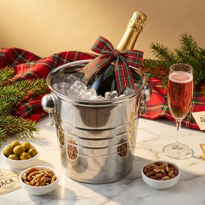 ZENFUN 2 Pack 3 Quart Ice Bucket with Handles, Beverage Tub with Handles, Galvanized Metal Ice Bucket, Drink and Wine Chiller for Bar, Party, BBQ, Great for Indoor and Outdoor Use