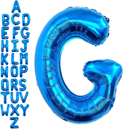40 Inch Blue Letter A Balloons, DIY Phrase Foil Alphabet Letter A Balloons DIY Word A Banner for Birthday Anniversary Celebration Graduation Party Supplies Decoration