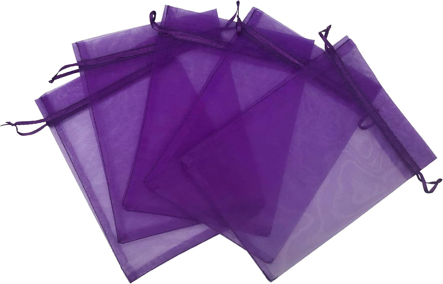 Jexila 120PCS Sheer Organza Bags 5X7 inches Mesh Drawstring Gift Bags Small for Jewelry Wedding Party Baby Shower Favor Bags (Rainbow )