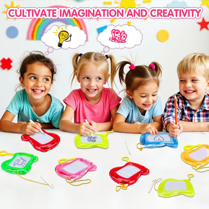 16PCS Mini Magnetic Drawing Board Party Favors Bulk for Kids 4-8 8-12 Birthday Summer Goodie Treat Bag Stuffers Classroom Treasure Chest Carnival Prizes Box Toys Pinata Filler End of Year Student Gift