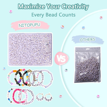 1000Pcs Glow Letter Beads Acrylic Alphabet Bead Glow in The Dark, 4x7 mm Round Beads for Friendship Bracelets and DIY Crafts