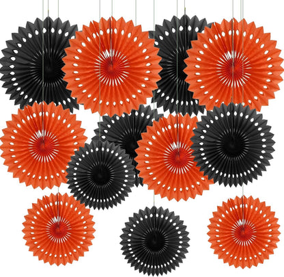 12PCS Colourful Paper Fans Party Decorations,Rainbow Hanging Ceiling Honeycomb Round Tissue Paper Fans for Mexican Engagement Fiesta Cinco De Mayo Party Decorations