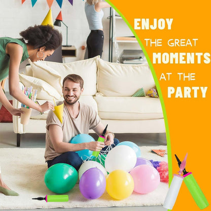Balloon Pump Handheld Two-Way Dual Action,Double-Way Air Intake Portable Manual Inflator for Balloons,Swimming Rings, Inflatable Toys, Party Decorations