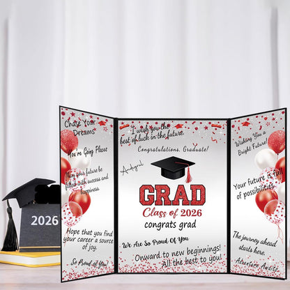 QIYANPAX Graduation Guest Book 2026, Blue and Gold Graduation Decorations Class of 2026, Graduation Signature Book, Congrats Grad Guest Book Alternative, Unique Graduation Gifts