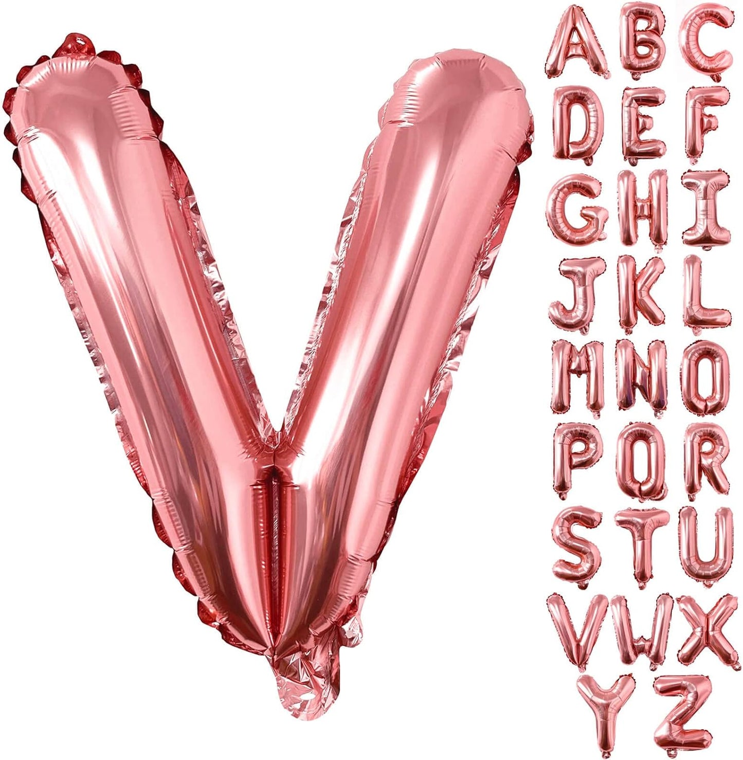 Lovoir 40 Inch Large Rose Gold Letter A Balloons Big Size Jumbo Mylar Foil Helium Balloon for Birthday Party Celebration Decorations Alphabet Rose Gold A