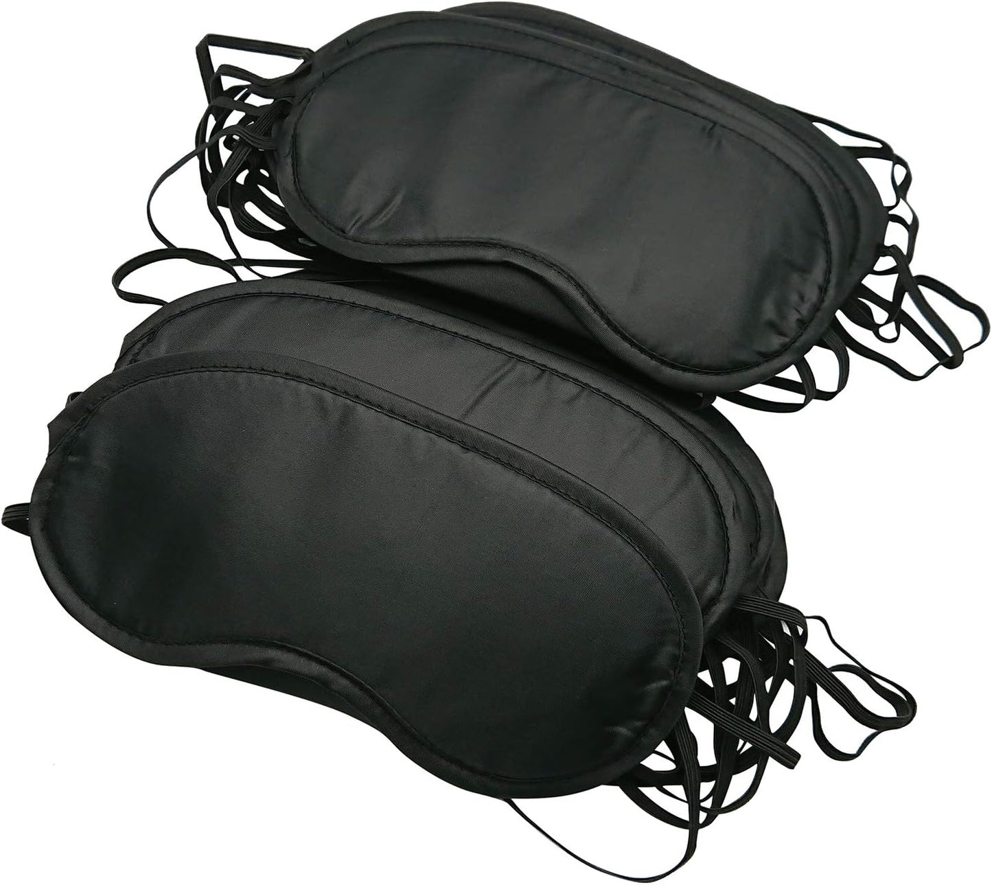 30 Pcs Eye Mask Sleep Blindfold with Nose Pad and Elastic Strap for Travel Sleep, Game Sleeping, Black