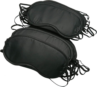 30 Pcs Eye Mask Sleep Blindfold with Nose Pad and Elastic Strap for Travel Sleep, Game Sleeping, Black