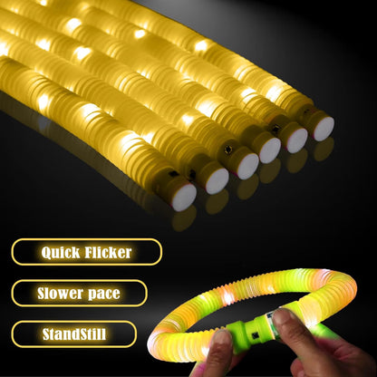 Yellow 12PCS Glow Sticks Stocking Stuffers Party Favors-Glow in The Dark Party Supplies for Kids and Adults, Perfect for Festivals, Birthday Parties, Raves, Concerts, and Camping Decorations