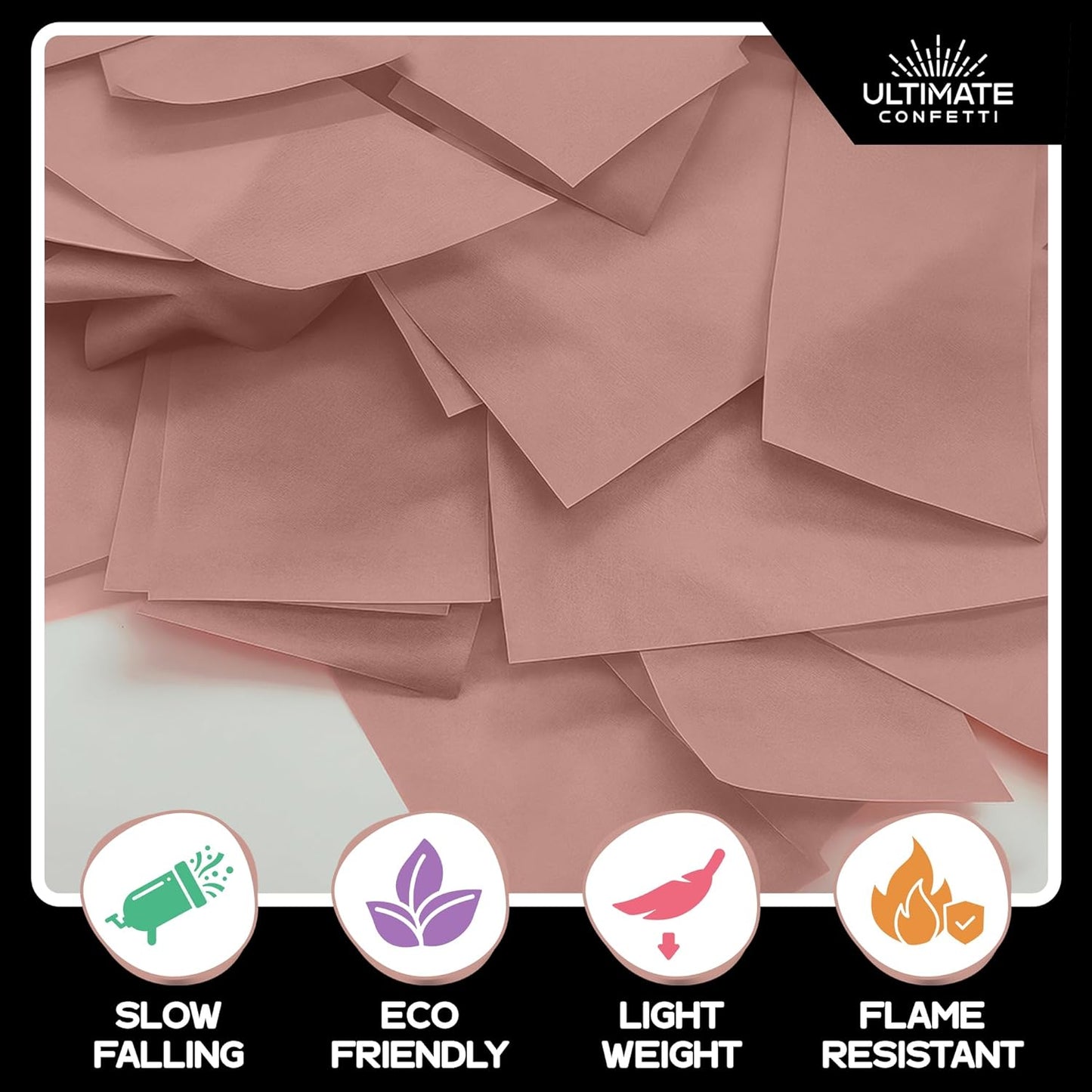 Ultimate Confetti, Multicolor Biodegradable Confetti - Rectangular Fluttering Tissue Paper Confetti for Cannon and Launcher use - Best for Holidays, Birthday, Wedding, and Parties - 1 lb, 16 oz
