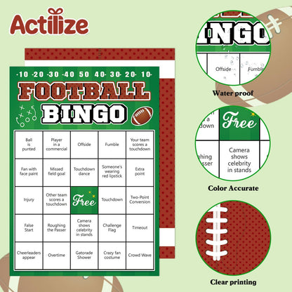 4th of July Bingo Game Set for 24 - Patriotic Party Activities, Independence Day Games for Family Reunion, School & Classroom Decorations – 5" x 7" Cards