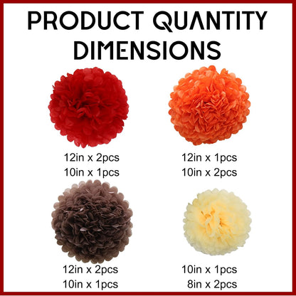 Pastel Tissue Paper Pom Poms Colorful Easter Macaron Kids Birthday Wedding Shower Tissue Flower Hanging Party Supplies(12pcs)