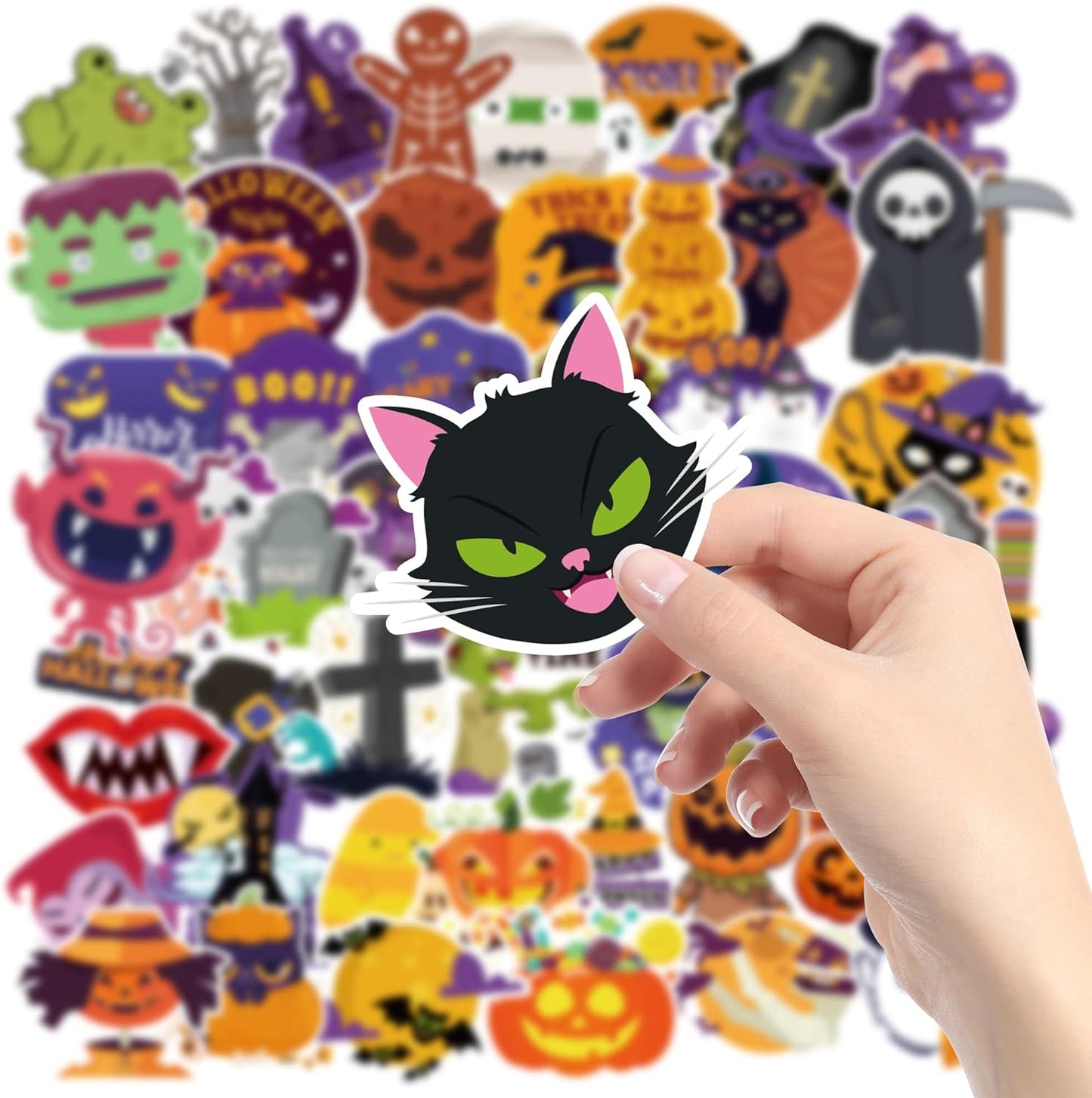 OHOME 100 PCS Water Bottle Stickers for Kids,Cute Animal Aesthetic Sticker Pack - Waterproof Vinyl Kawaii Stickers for Girls Boy Classroom Prizes,Party Favors for Scrapbook, Laptops, Journal,Birthday