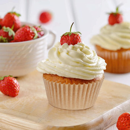Caperci 500 Count Mini Cupcake Liners White Muffin Liners Greaseproof No Smell Small Cupcake Wrappers Baking Cups