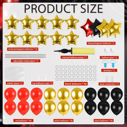 2 Sets Graduation Balloon Column Stand Kits with Balloons 2026 Grad Themed Decoration Navy Blue Balloon Tower Stand Kit for Grad High School & College Celebration Party Decor