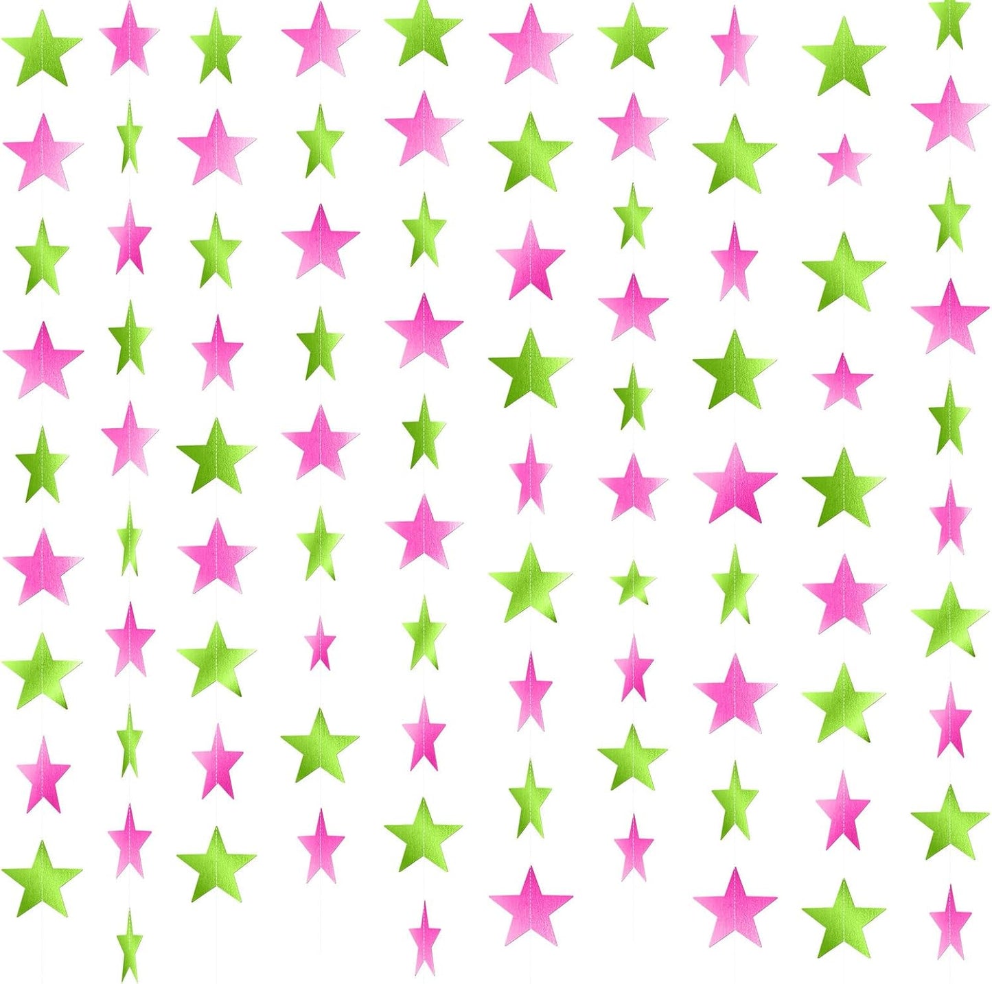 Patelai Glitter Star Garland Banner 2026 Graduation Decor 130 Feet Star Hanging Banner Twinkle Backdrop for Party Birthday Classroom Wedding Supplies(Gold)