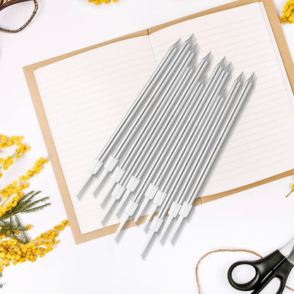 BEAN LIEVE 30-Count Champagne Gold Long Thin Metallic Birthday Candles, Cake Candles, Birthday Parties, Wedding Decorations, Party Candles, Cake Decorations