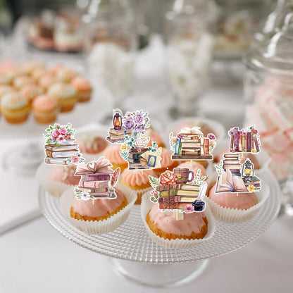 Wildflower Birthday Party Decorations, 36PCS Flower Floral Cupcake Toppers Decoration, Baby in Bloom Baby Shower Cupcake Picks Decor Party Supplies for Gilrs Women